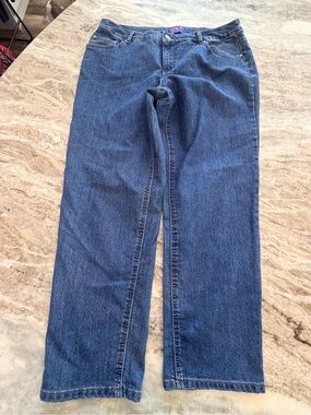 JMS Just My Size 16WP Short Straight Leg Jeans Cobalt Wash Stretch Denim